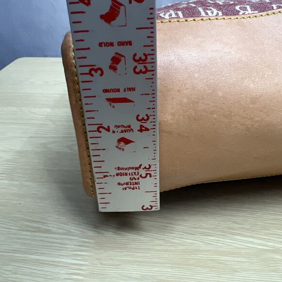 Dooney & Bourke Wayfarer Pink Tan Canvas Monogram Crossbody Bag Satchel - Picture 16 of 16